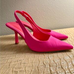 Elegant Pink Slingback Heels